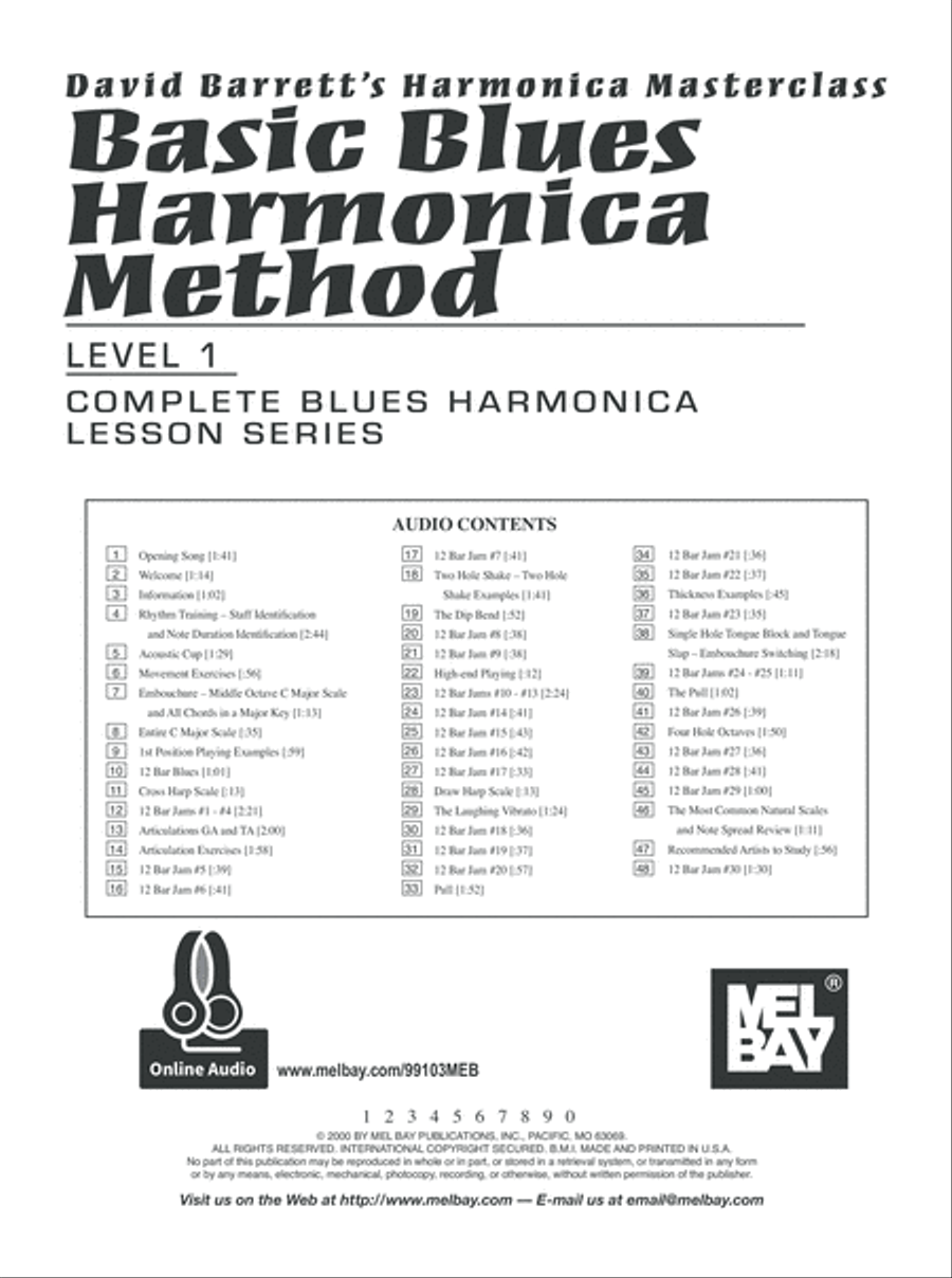 Basic Blues Harmonica Method Level 1 Harmonica scores gallery preview page 2