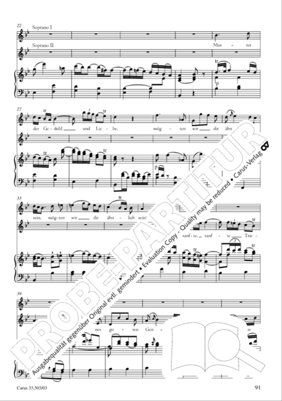 Passion according to St. Matthew (Passions-Musik nach dem Evangelisten Matthaus) SSATB scores gallery preview page 92