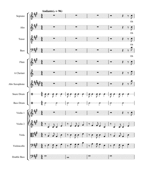Opus 135a, "Poverty", a Song for Choir & Orchestra (Score & Parts) image number null