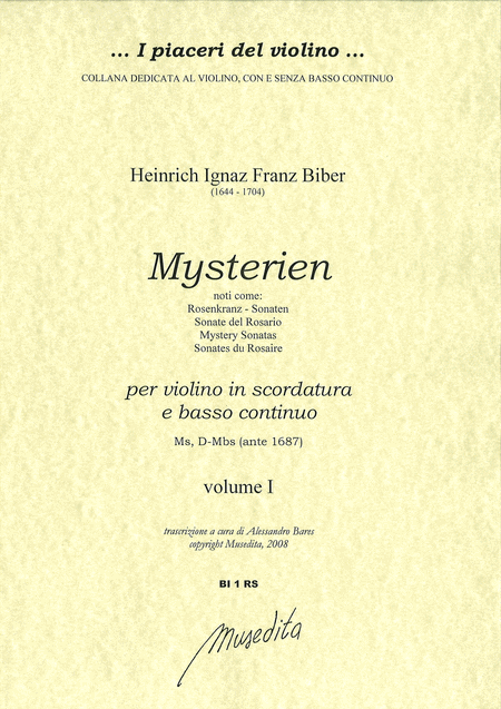 Mysterien [Mystery-Sonatas] (Manuscript, 1676 ca.)