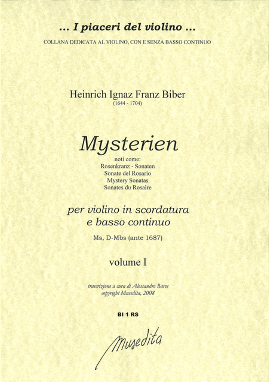 Mysterien (Ms, 1676) Mysterien (Ms, 1676) Violin scores gallery preview page 1
