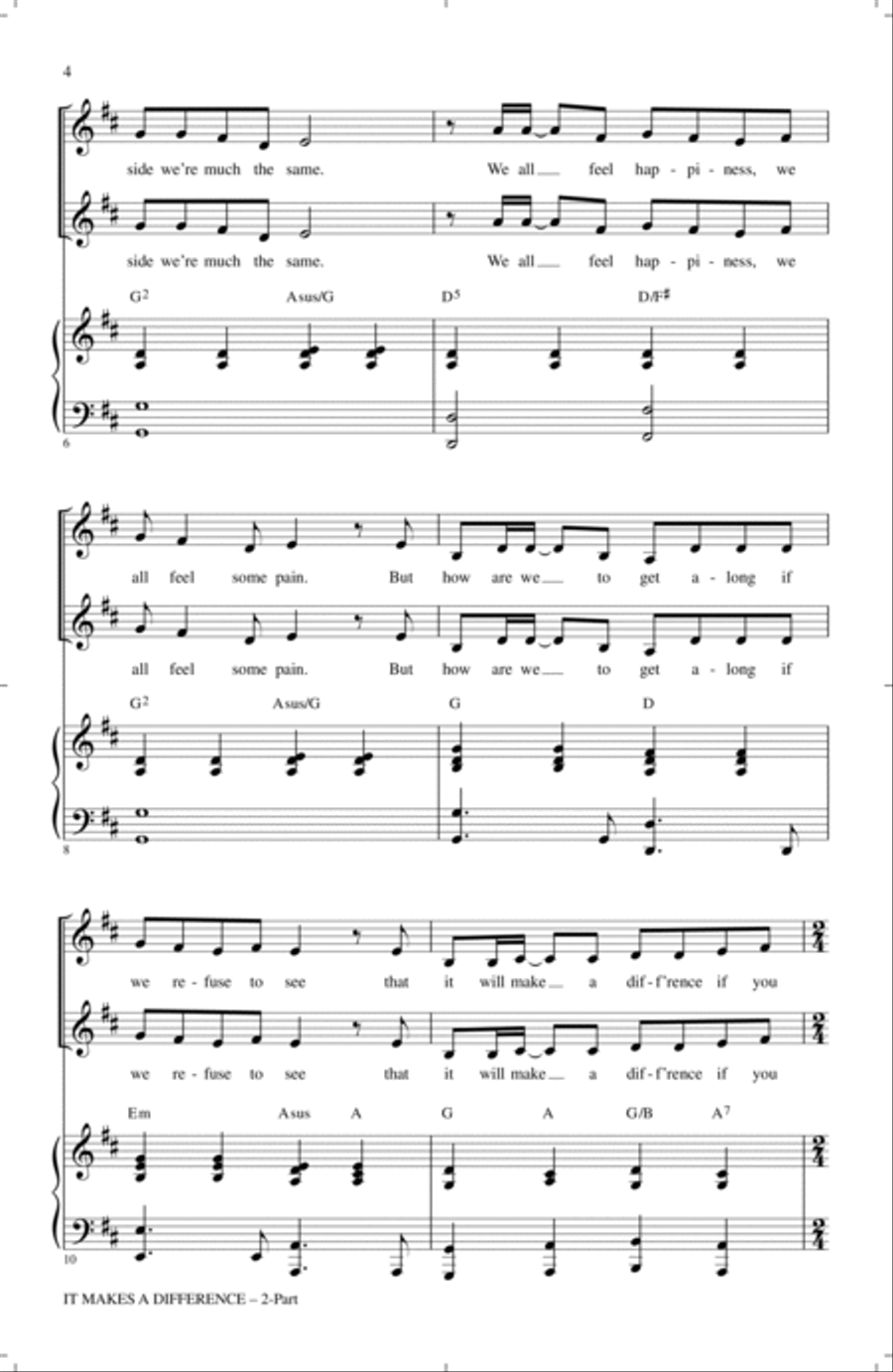 It Makes A Difference 2-Part scores gallery preview page 2