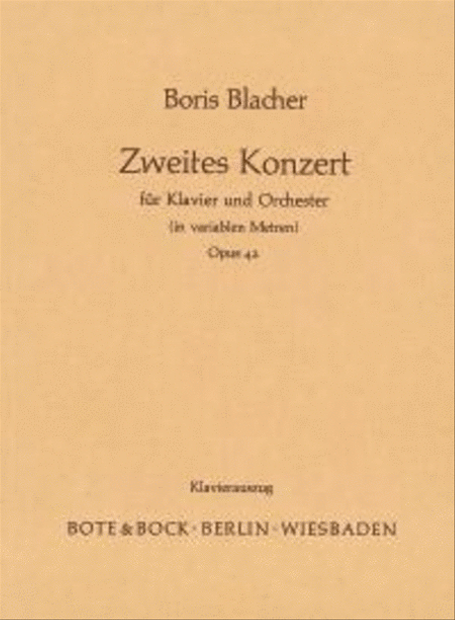 Piano Concerto No. 2 op. 42 Piano Accompaniment scores gallery preview page 1
