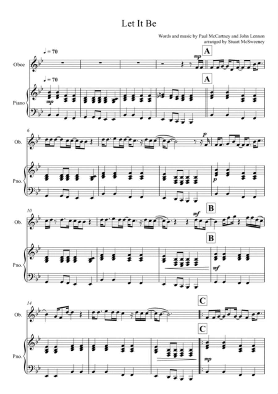 Let It Be Piano scores gallery preview page 2