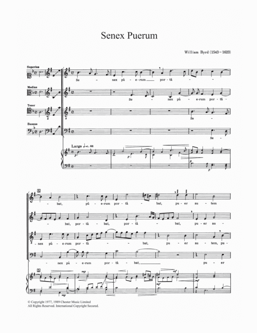 Senex Puerum Senex Puerum Choir scores gallery preview page 1