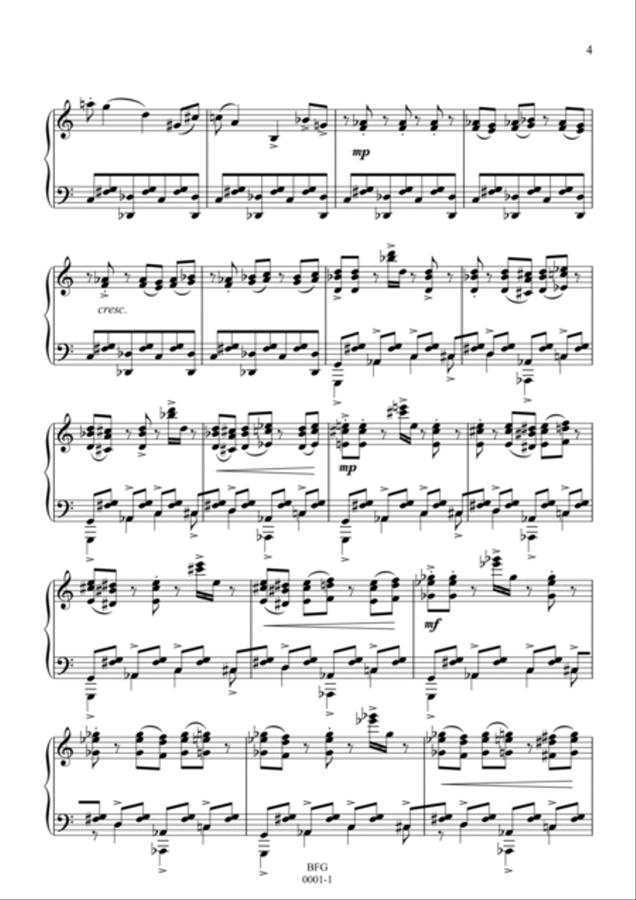 Toccata № 1 Piano Solo scores gallery preview page 4