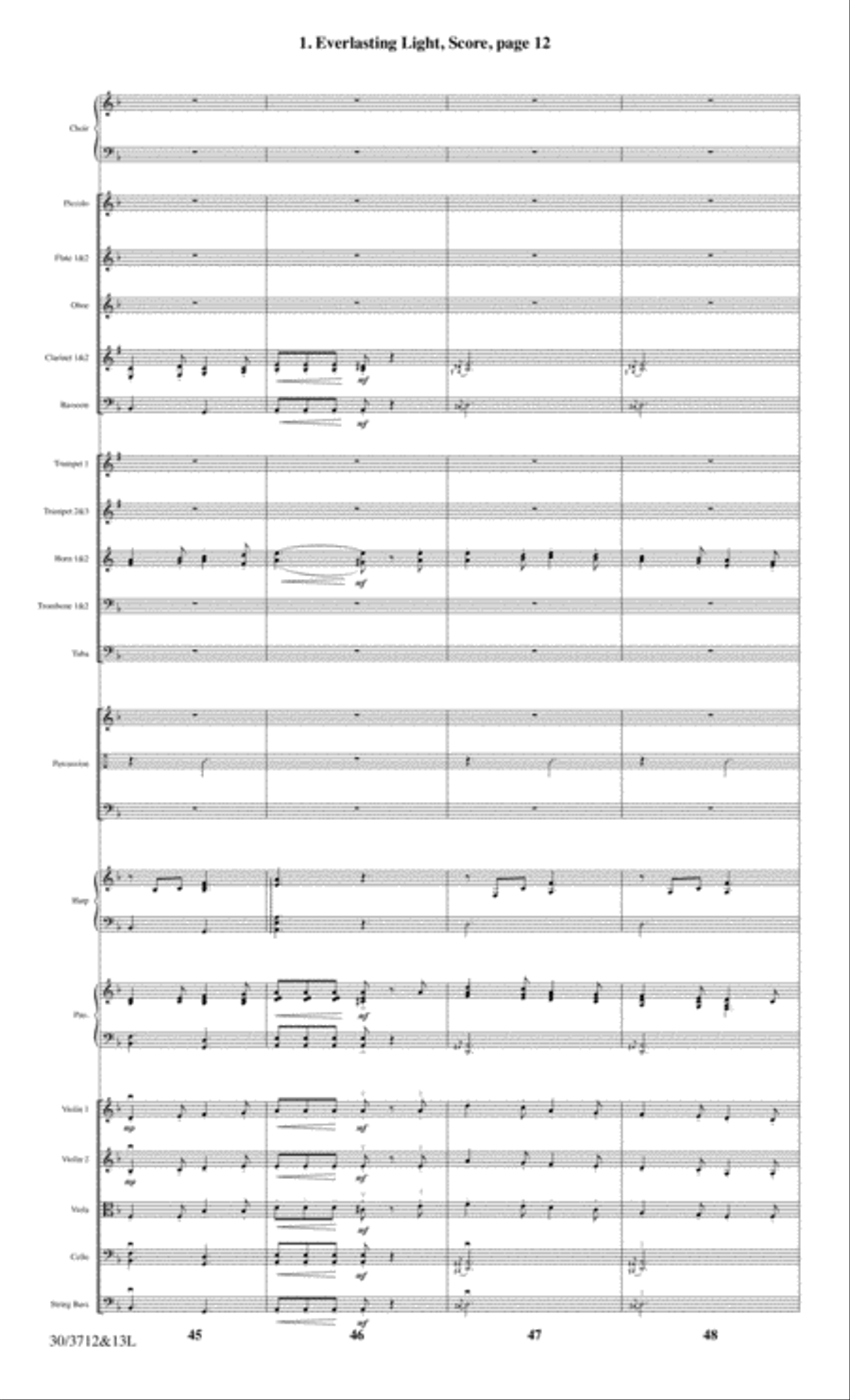 Everlasting Light - Full Score Choir scores gallery preview page 14