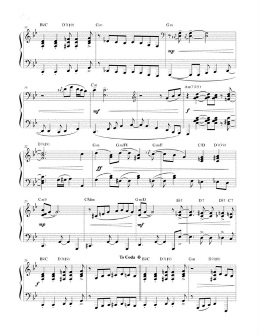 Go Down Moses - Solo Piano Piano Solo scores gallery preview page 4