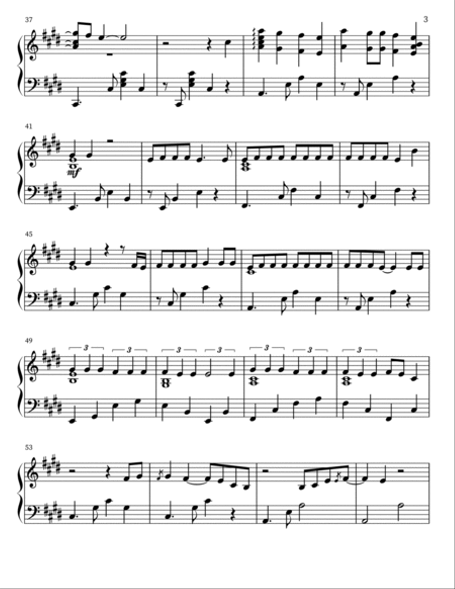 Wonder Wonder Piano Solo scores gallery preview page 3