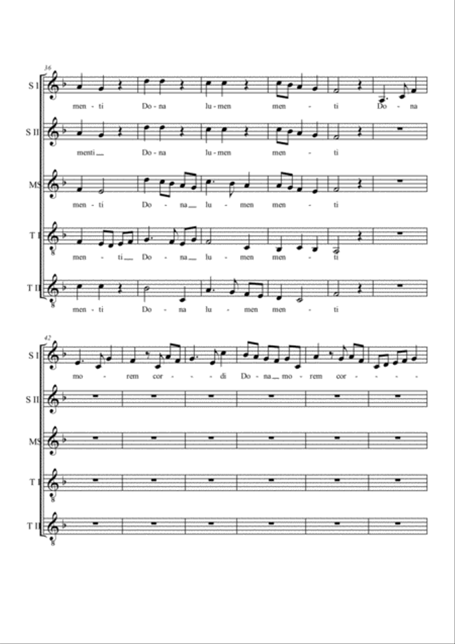 Dona nobis pacem. Choir Dona nobis pacem. Choir Choir scores gallery preview page 4
