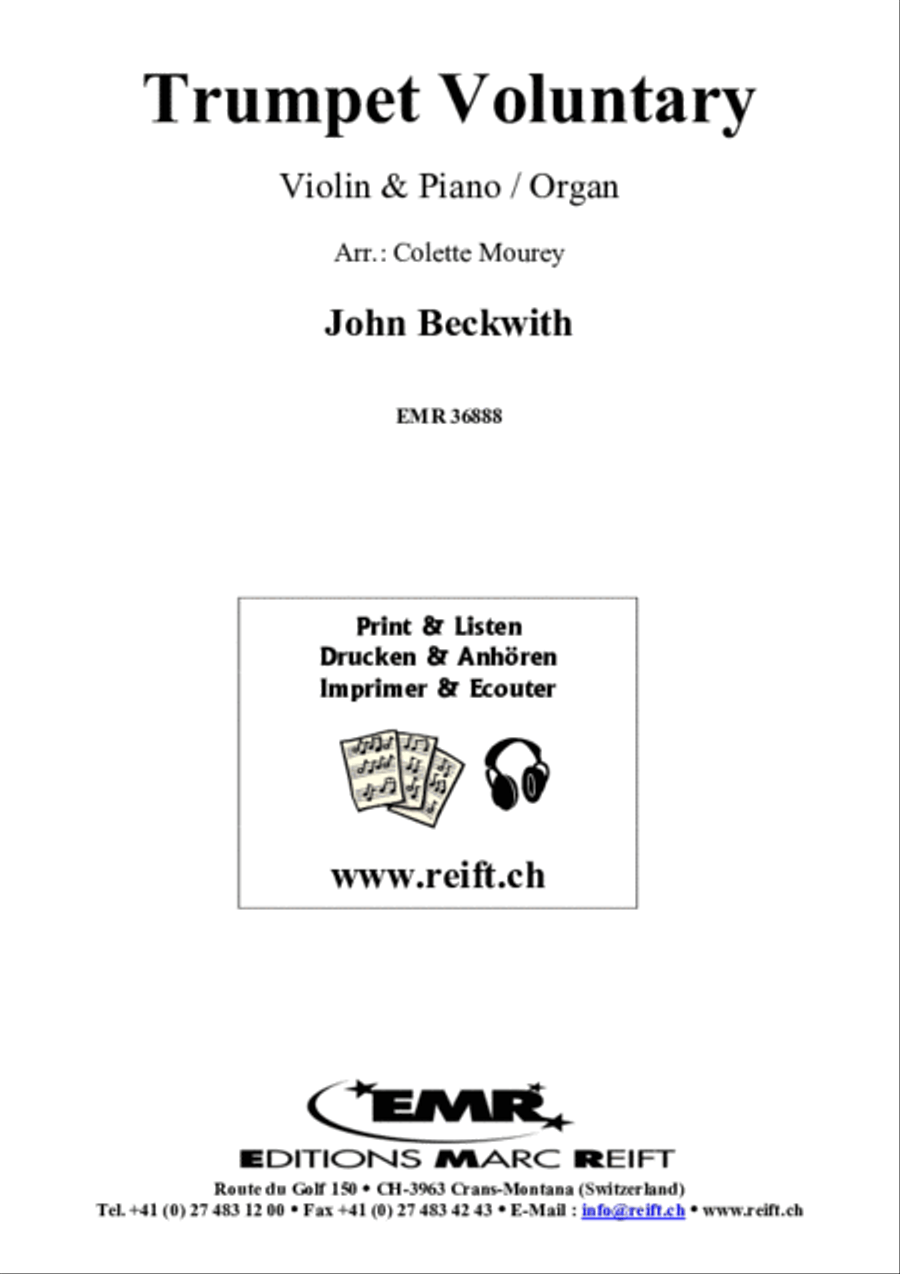 Trumpet Voluntary Violin Solo scores gallery preview page 2