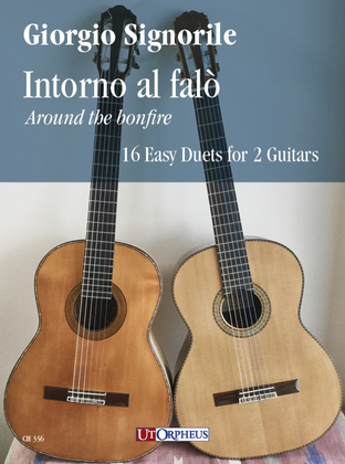 Book cover for Around the bonfire. 16 Easy Duets for 2 Guitars