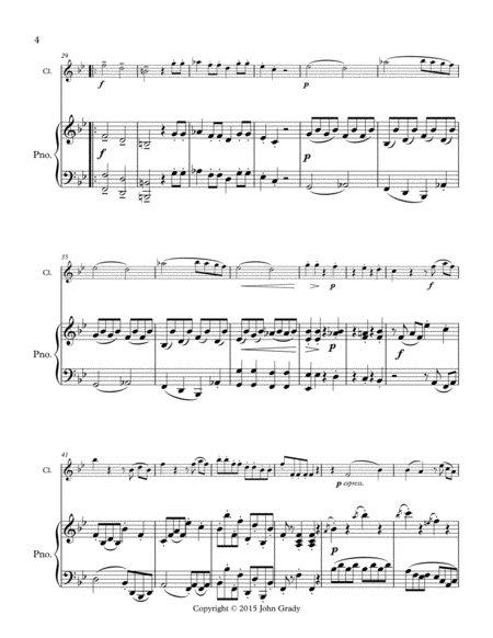DIVERTIMENTO Nbr. 4 for Clarinet and Piano, K. 439 image number null