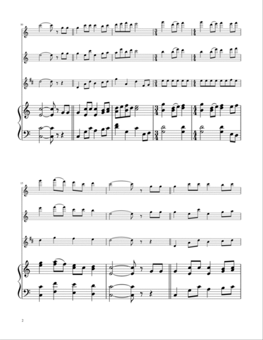 The Twelve Days of Christmas - Woodwind Trio Woodwind Trio scores gallery preview page 2