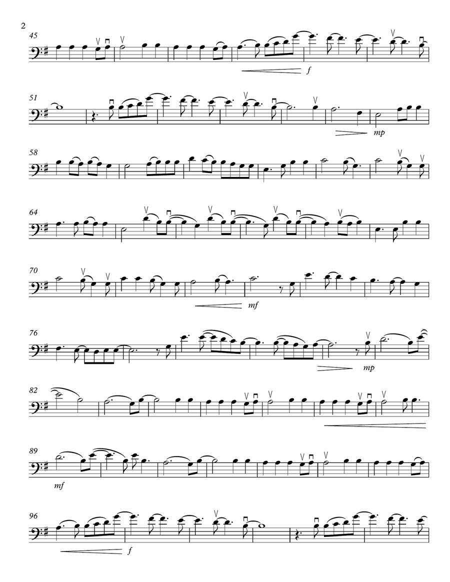All Of Me Cello Solo scores gallery preview page 2