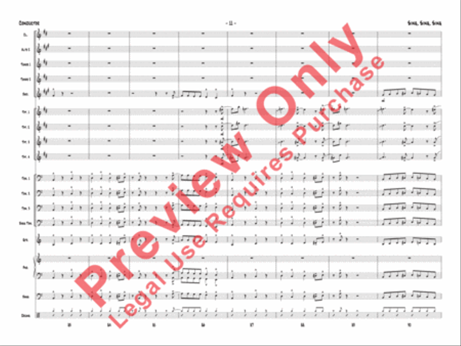 Sing, Sing, Sing Jazz Ensemble scores gallery preview page 14