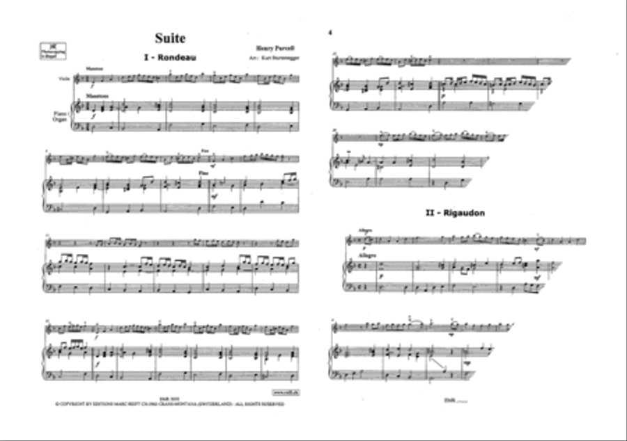 Suite Suite Violin Solo scores gallery preview page 3