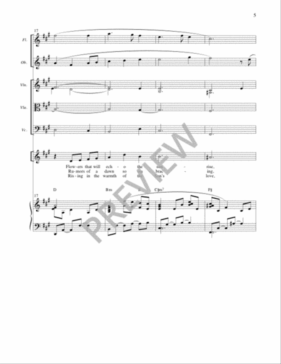 Night of Silence - Unison edition, Instrument edition Unison Choir scores gallery preview page 6