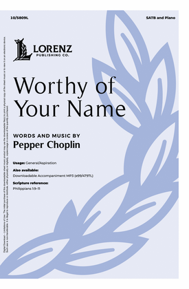 Book cover for Worthy of Your Name