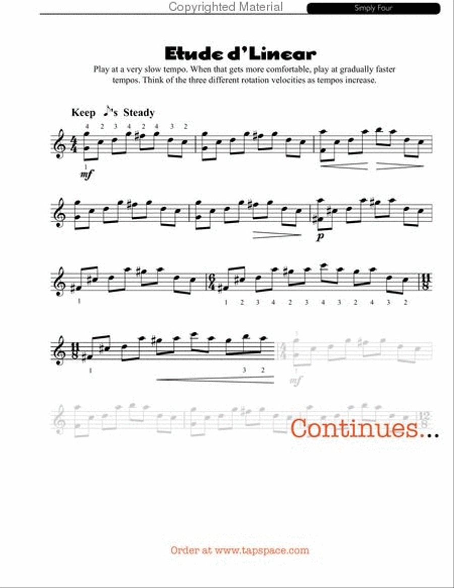 Simply Four Marimba scores gallery preview page 17
