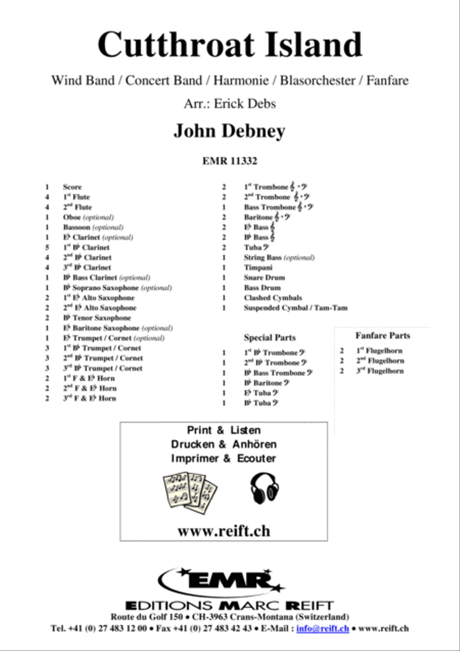 Cutthroat Island Concert Band scores gallery preview page 2