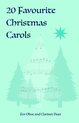 Book cover for 20 Favourite Christmas Carols for Oboe and Clarinet Duet