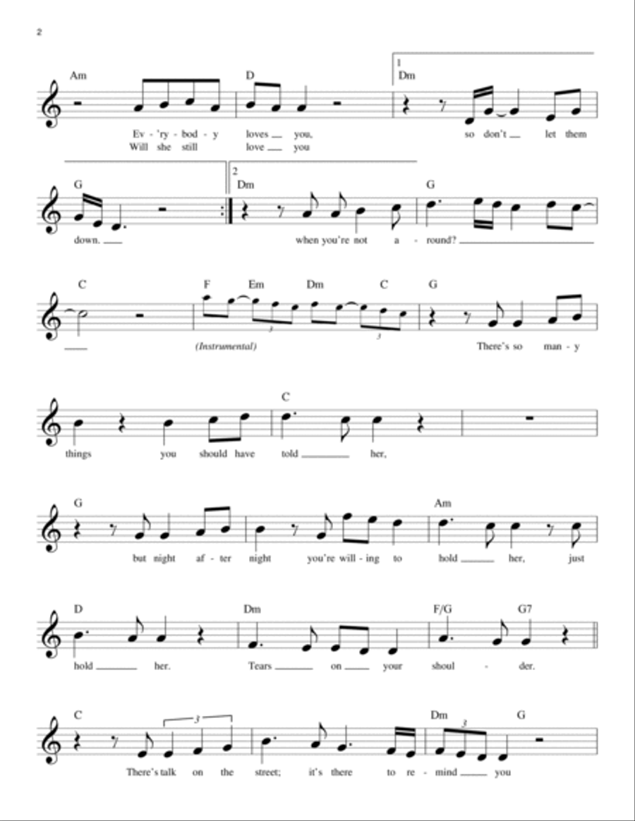 New Kid In Town Piano scores gallery preview page 2