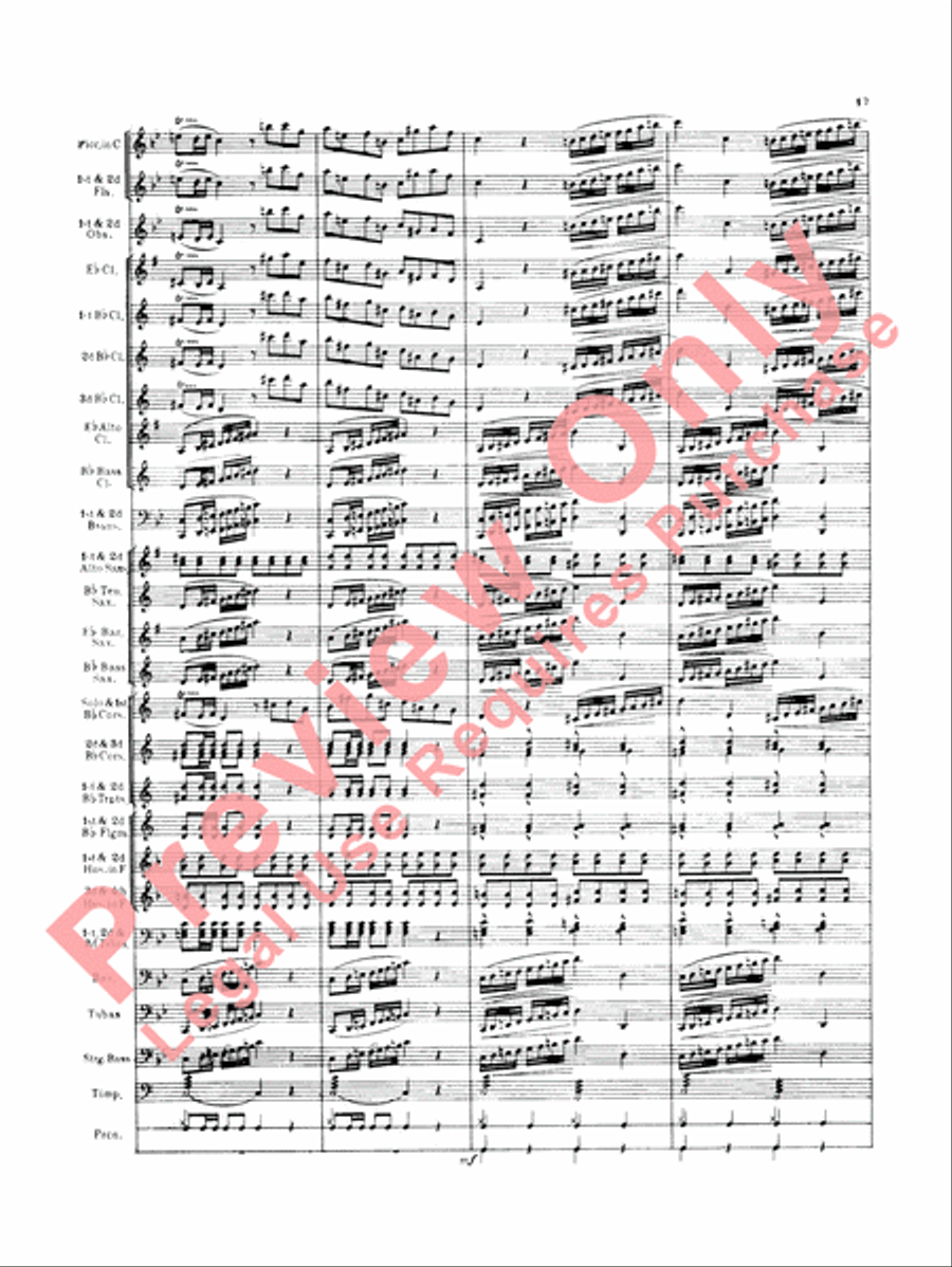 Italian in Algiers (Overture) Concert Band scores gallery preview page 20