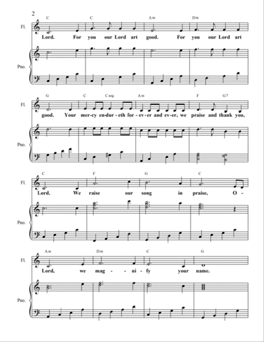 We Praise and Thank You, Lord - A Beautiful Worship Song of Praise and Thanksgiving image number null