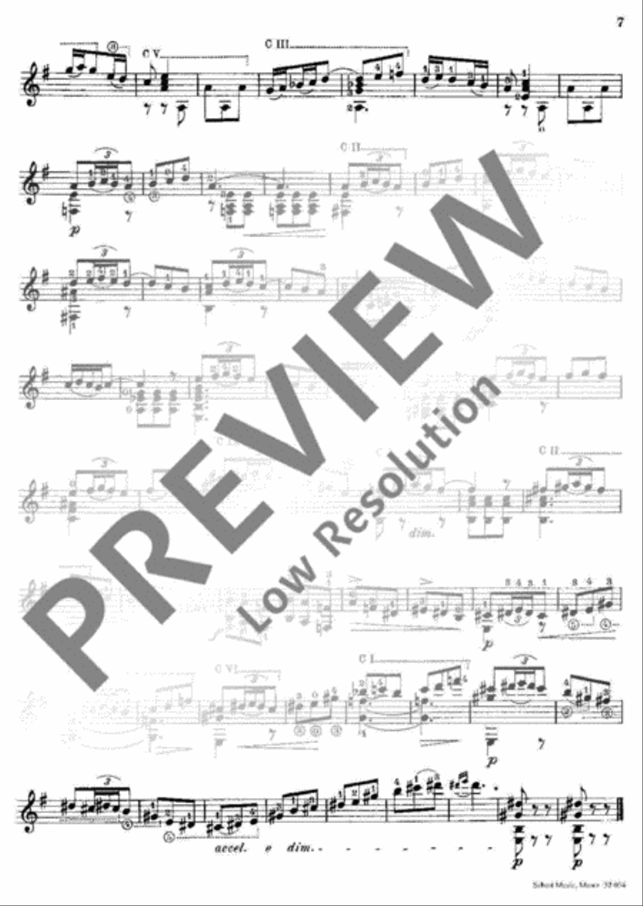 Thème varié et Finale Classical Guitar scores gallery preview page 8