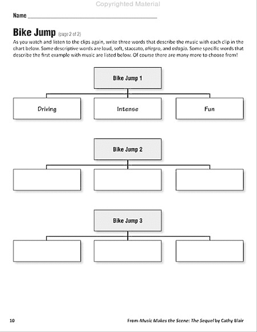 Music Makes the Scene: The Sequel Activity Books scores gallery preview page 9