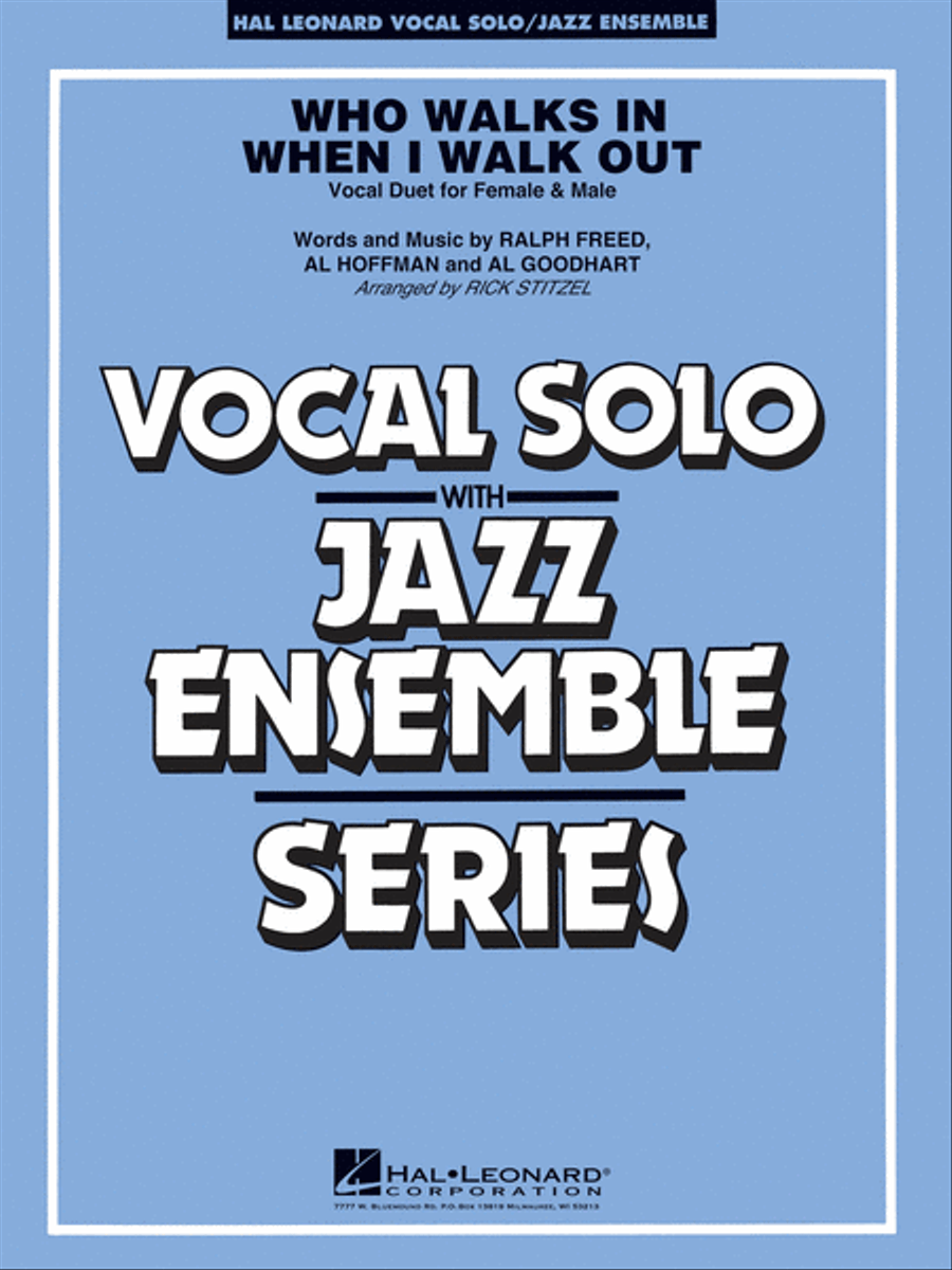 Who Walks in When I Walk Out? (Key: D minor) Jazz Ensemble scores gallery preview page 1