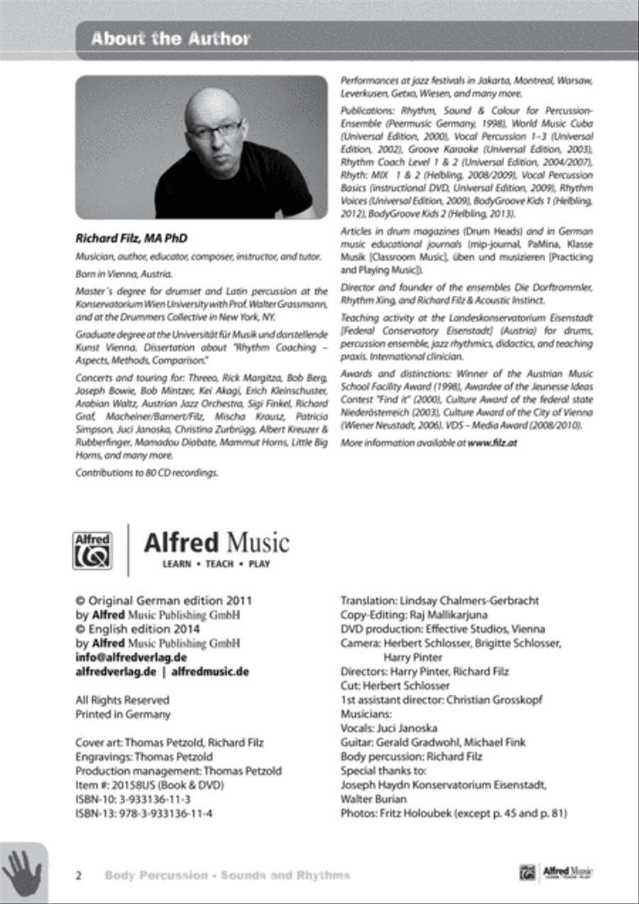 Body Percussion -- Sounds and Rhythms Percussion scores gallery preview page 3
