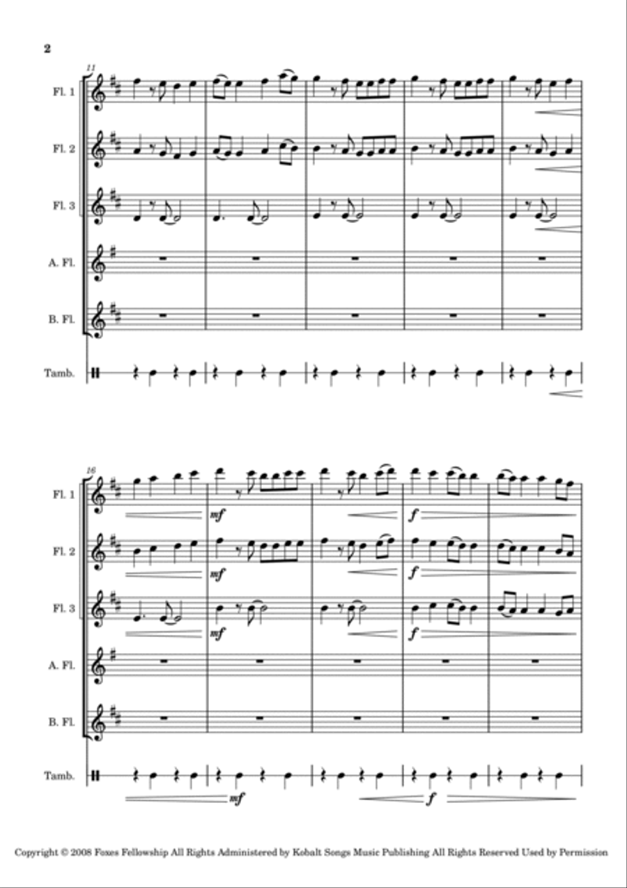 White Winter Hymnal White Winter Hymnal Woodwind Quintet scores gallery preview page 4