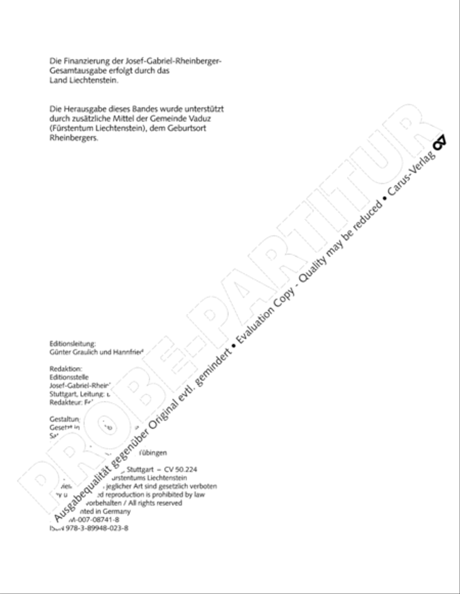 Rheinberger (Gesamtausgabe, Bd. 24) Orchestra scores gallery preview page 5