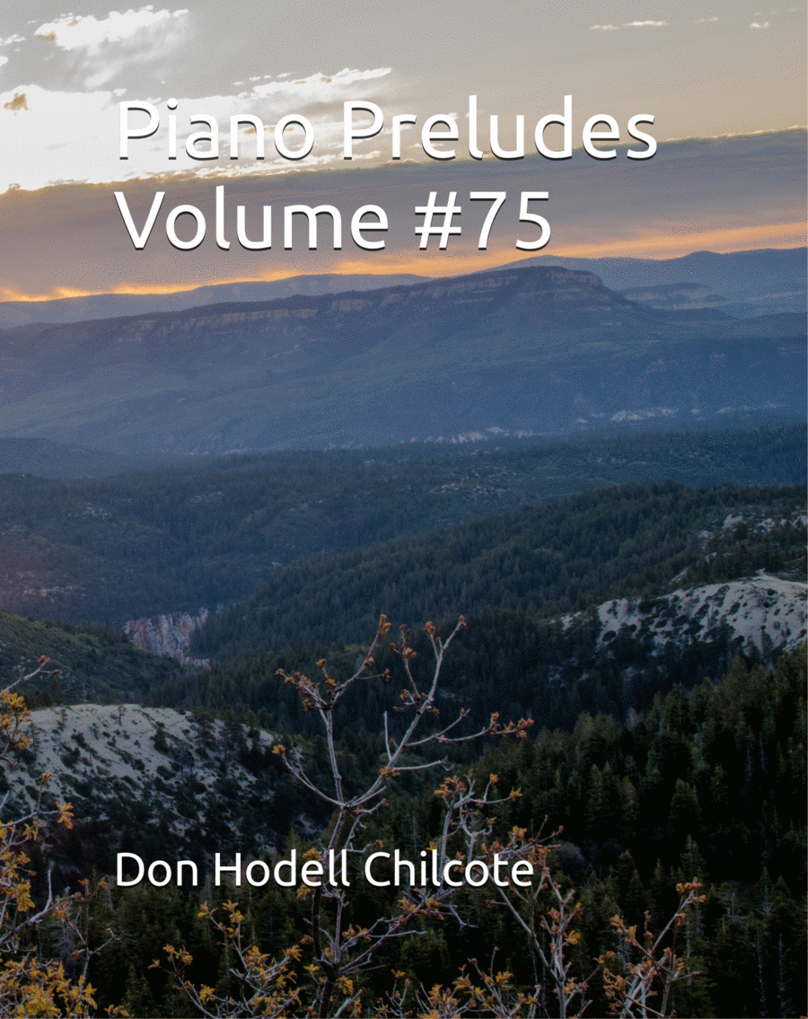 Book cover for Piano Preludes Volume #75