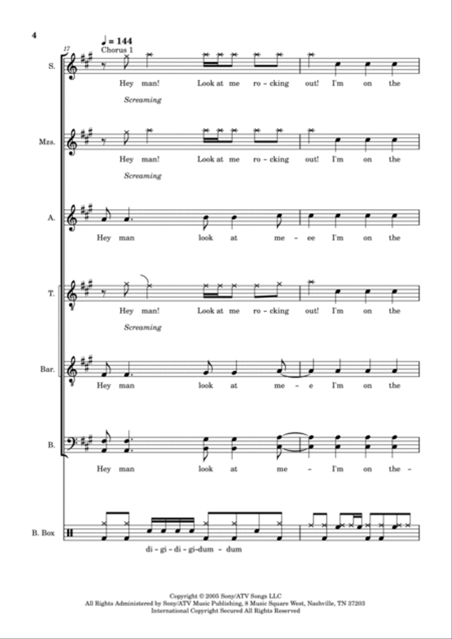 Radio/video 4-Part scores gallery preview page 4