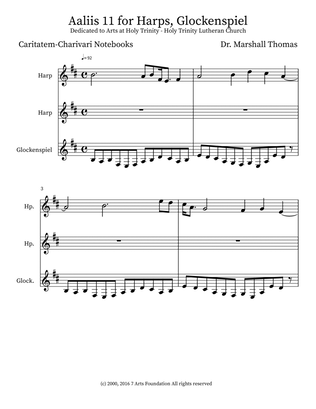 Aaliis 11 for Harps, Glockenspiel