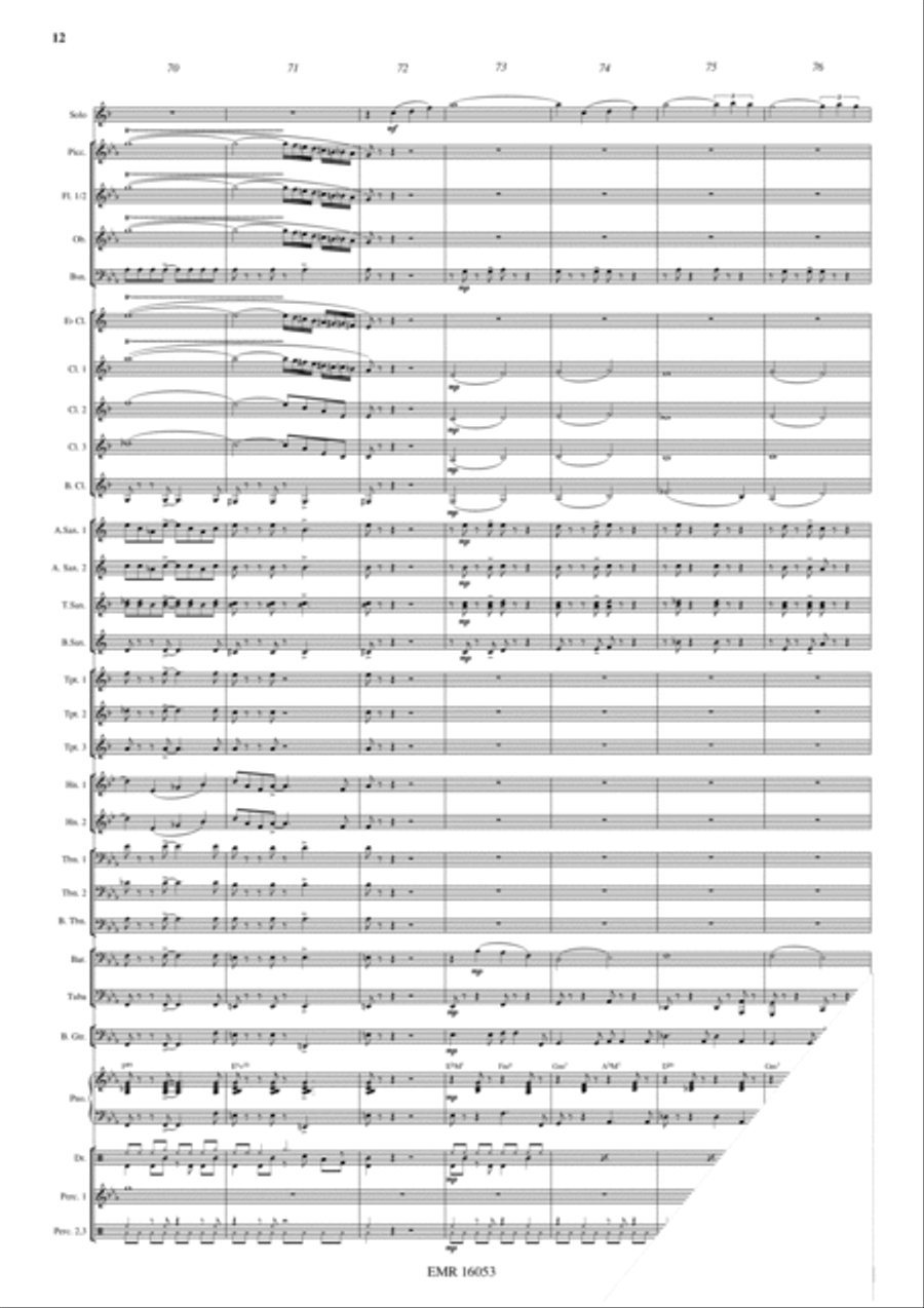 Blue Clarinet Concert Band scores gallery preview page 13