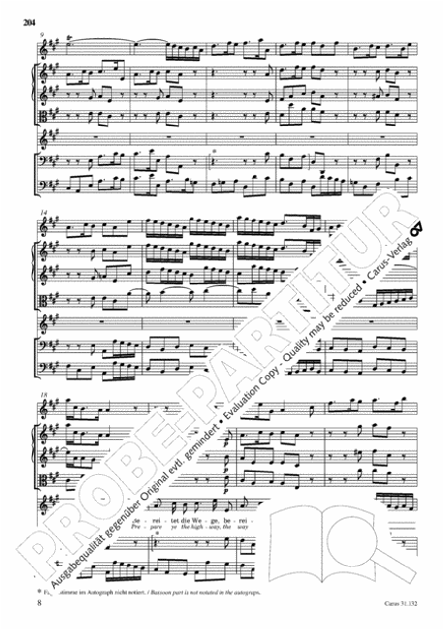 The Complete Sacred Vocal Works (Das geistliche Vokalwerk) Voice scores gallery preview page 205