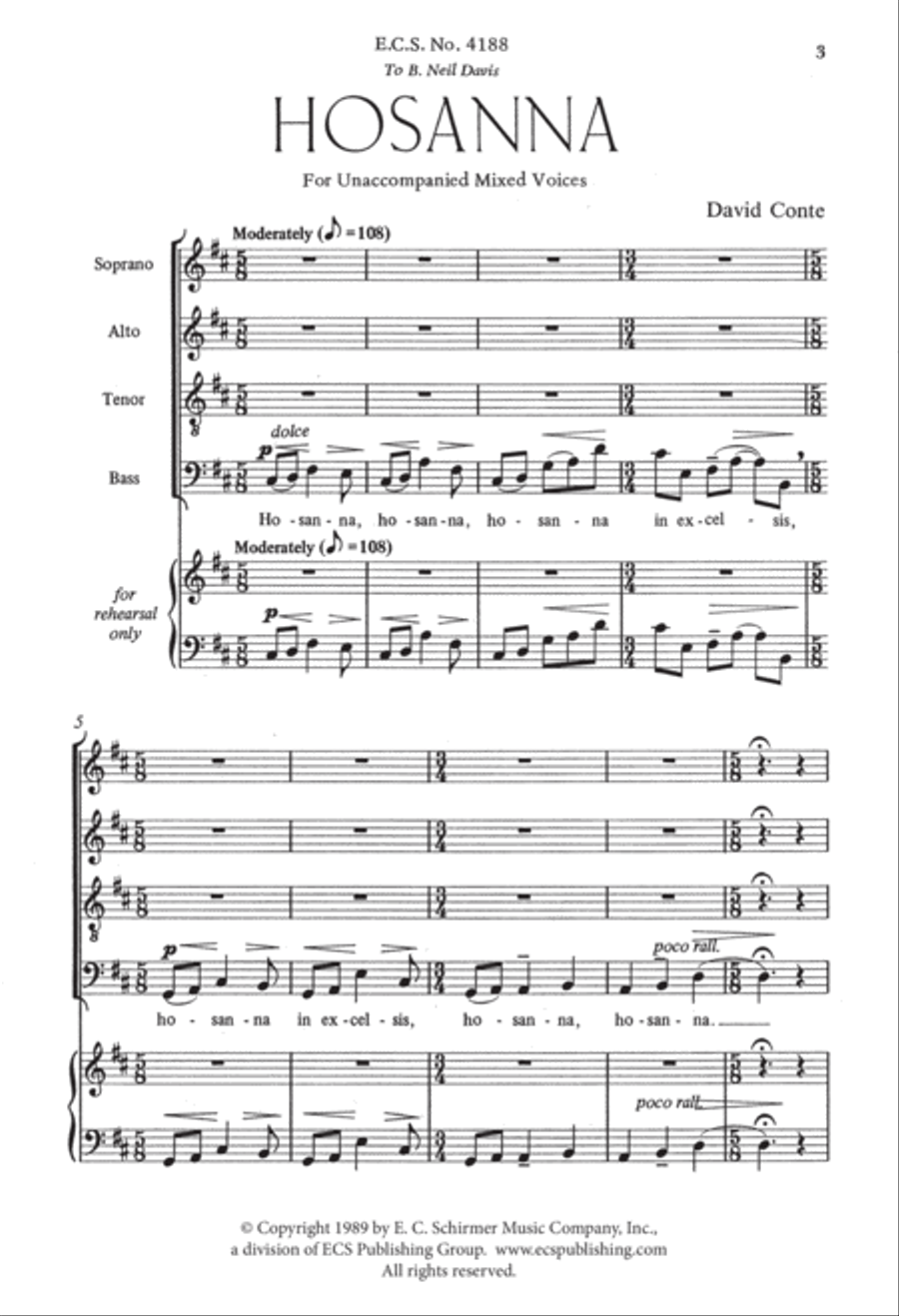 Hosanna 4-Part scores gallery preview page 2