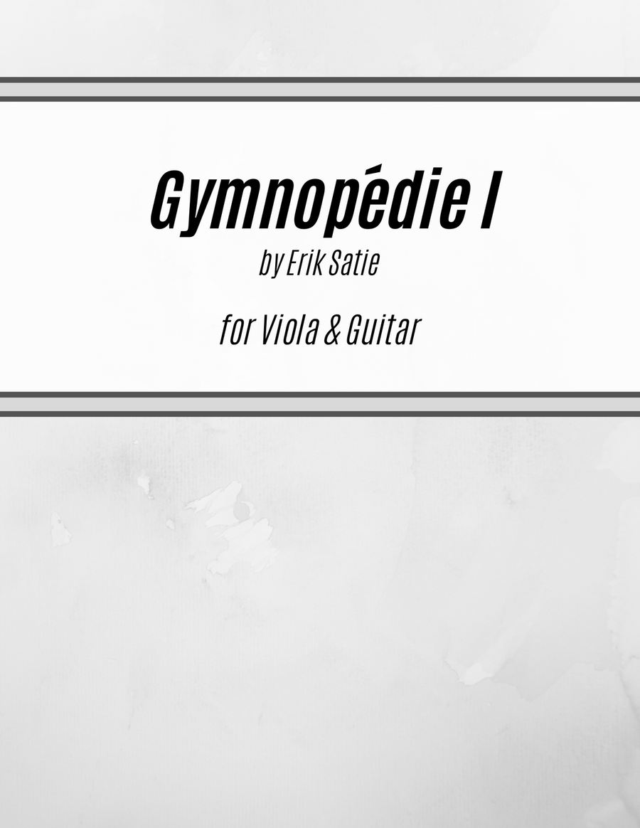 Gymnopédie I (for Viola and Guitar) String Duet scores gallery preview page 1