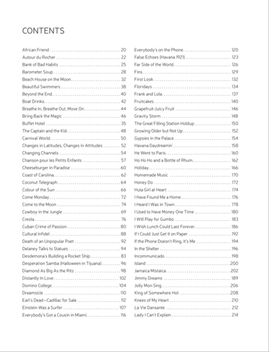 Jimmy Buffett -- Songs from a Sailor Electric Guitar scores gallery preview page 8