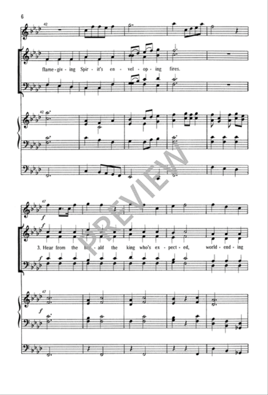 The Advent Herald - SATB edition 4-Part scores gallery preview page 7