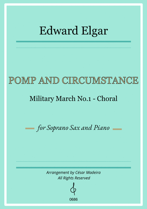 Pomp and Circumstance No.1 - Soprano Sax and Piano (Full Score and Parts)