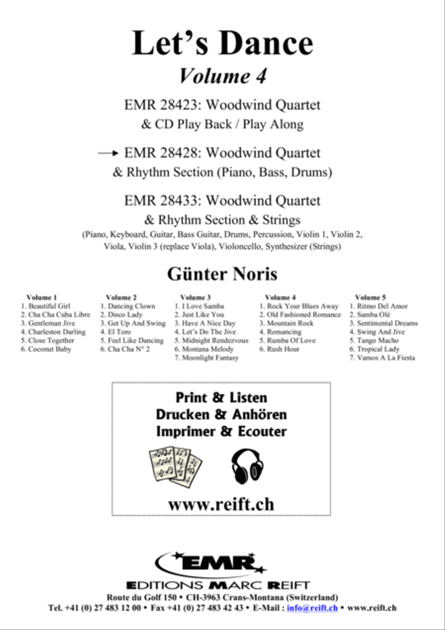 Let's Dance Volume 4 Let's Dance Volume 4 Woodwind Quartet scores gallery preview page 2
