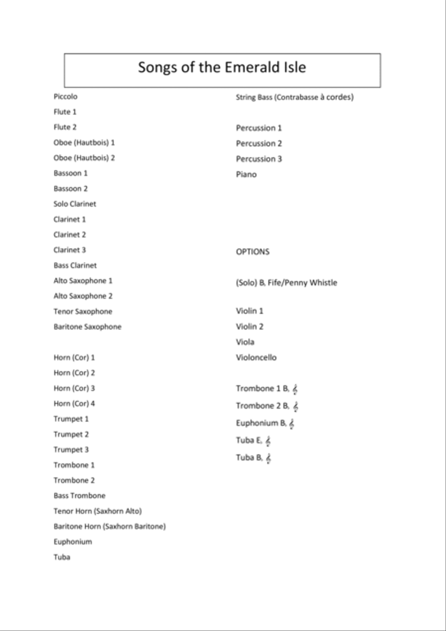 Songs of the Emerald Isle Full Orchestra scores gallery preview page 2