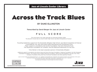 Book cover for Across the Track Blues: Score