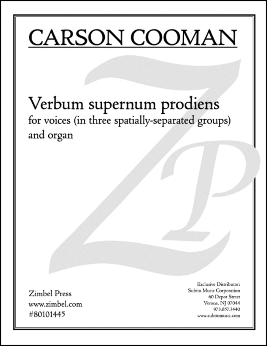 Verbum supernum prodiens