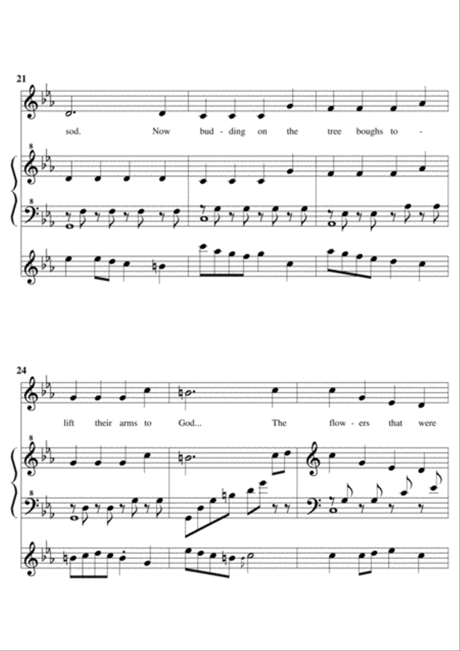 Easter Testimony 4-Part scores gallery preview page 4